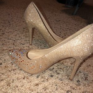 Nude Sparkly Heels
